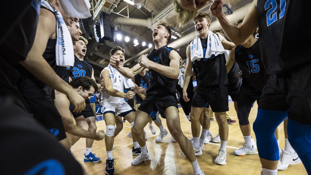 Parking Concordia Irvine Golden Eagles at BYU Cougars Mens Volleyball