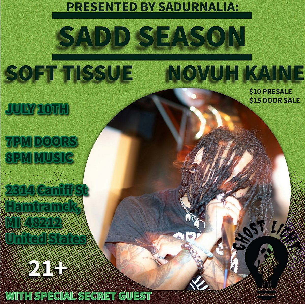 Sadurnalia presents: Sadd Season @ Ghost Light