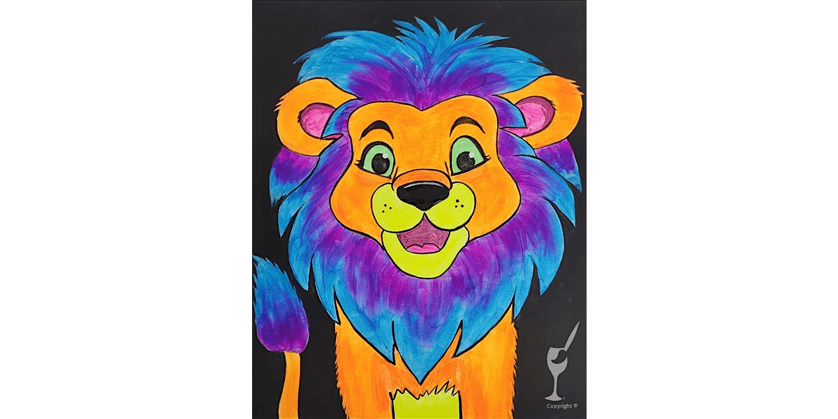 A Glowing Lion - Paint and Sip in San Antonio | Classpop!\u2122