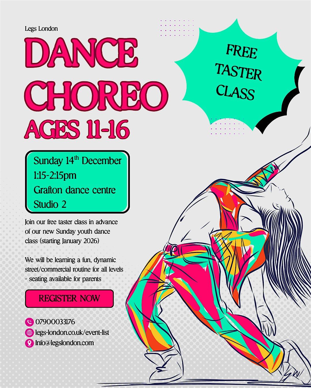 FREE dance class taster - ages 11-16