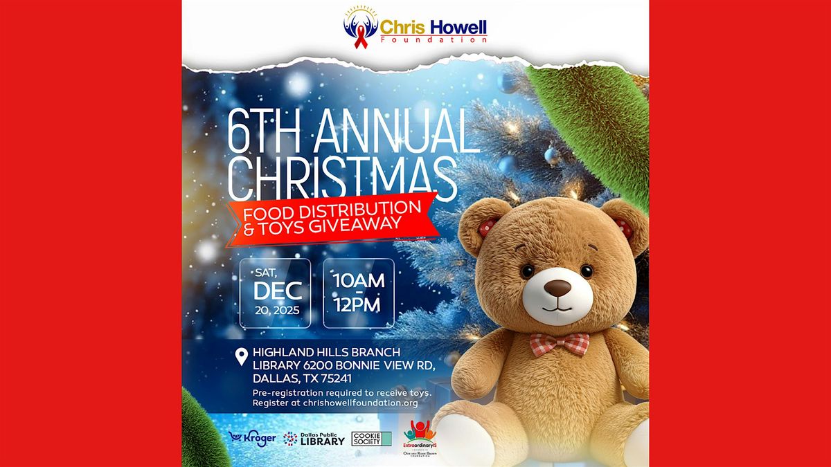 6th Annual Christmas Food Distribution and Toys Giveaway