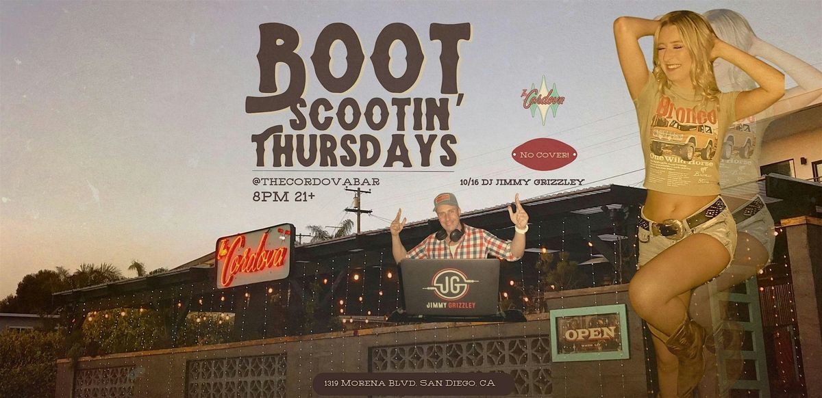 Boot Scootin\u2019 Thursdays: Country Night w\/ DJ Jimmy Grizzley