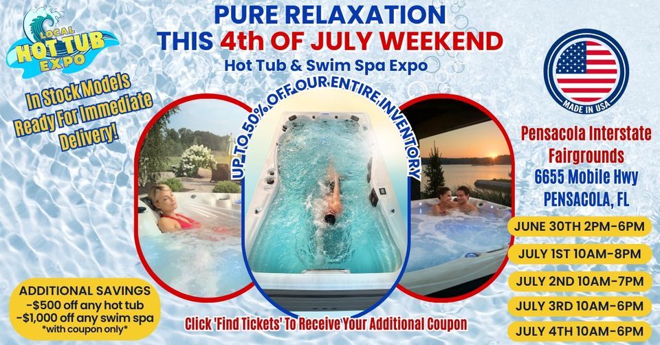 Pensacola Hot Tub & Swim Spa 4th Of July Weekend Blow Out Sales Event Pensacola Interstate
