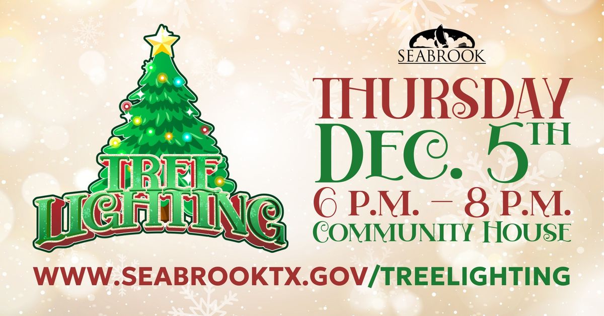 Tree Lighting Seabrook Community House December 5, 2024