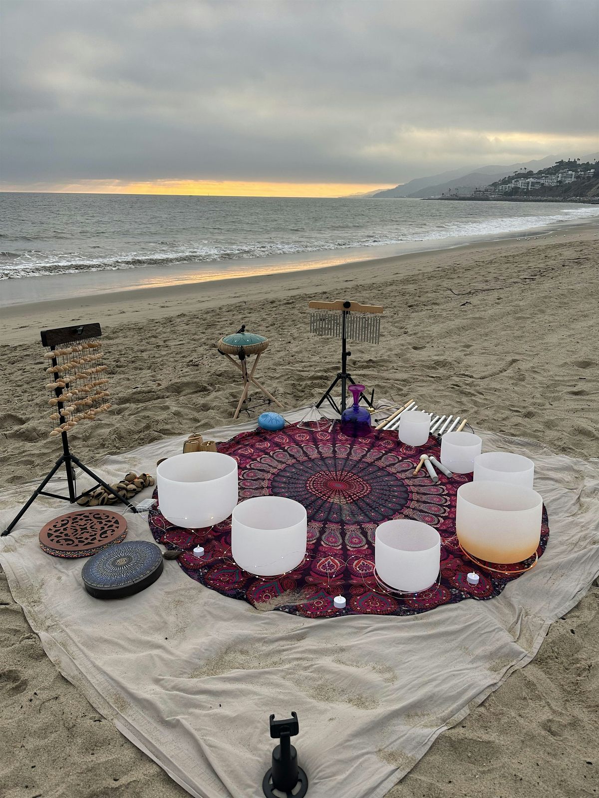 Winter Solstice Beach Sound Bath \u2013 Santa Monica Sunset Healing