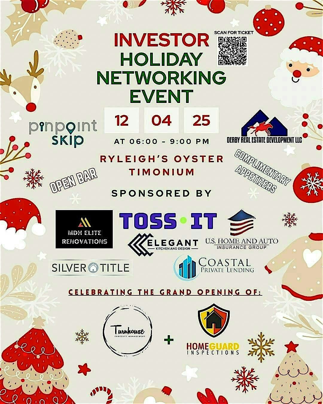 Investor Holiday Networking Event