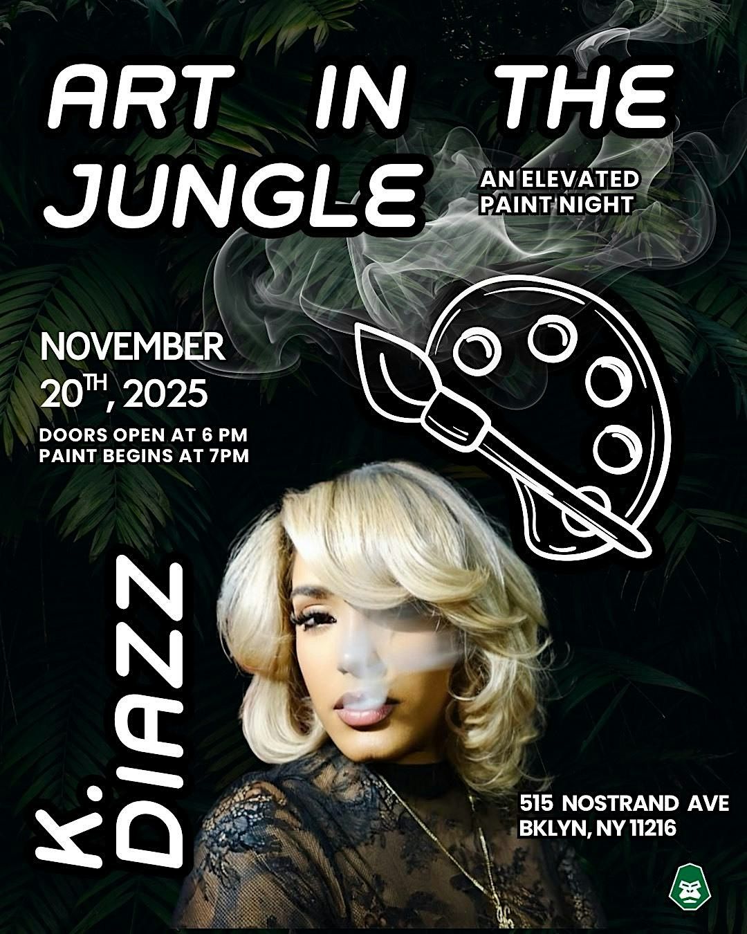 Art in The Jungle: An Elevated Paint Night with Jungle Kingdom & K. Diazz