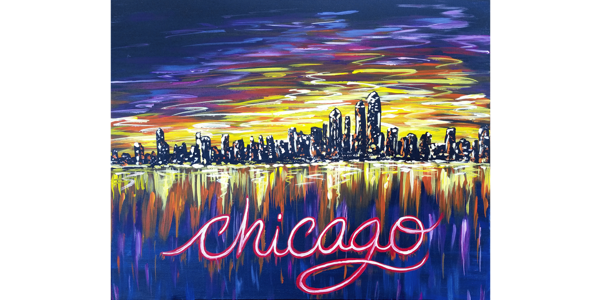 Your City Night Glow - Paint and Sip in Chicago | Classpop!\u2122