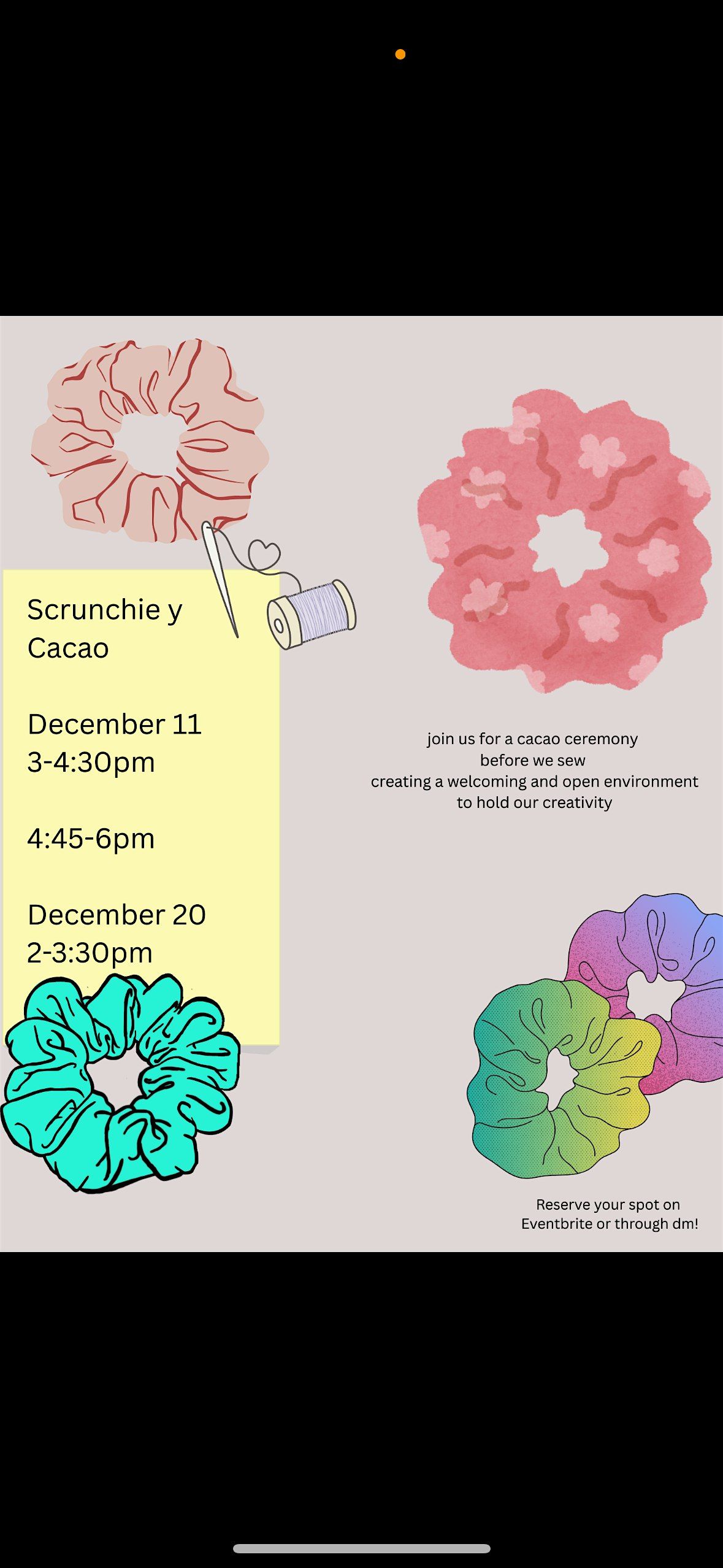 Rooted Threads Scrunchie Workshop
