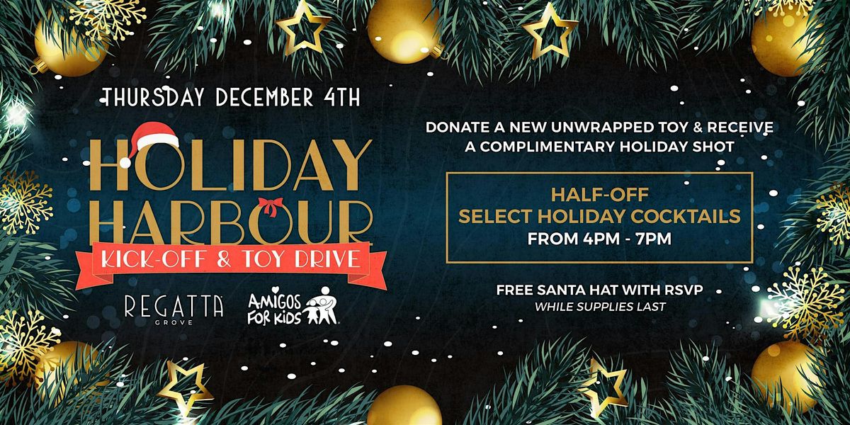 Holiday Harbour Kick-Off & Toy Drive with Amigos for Kids