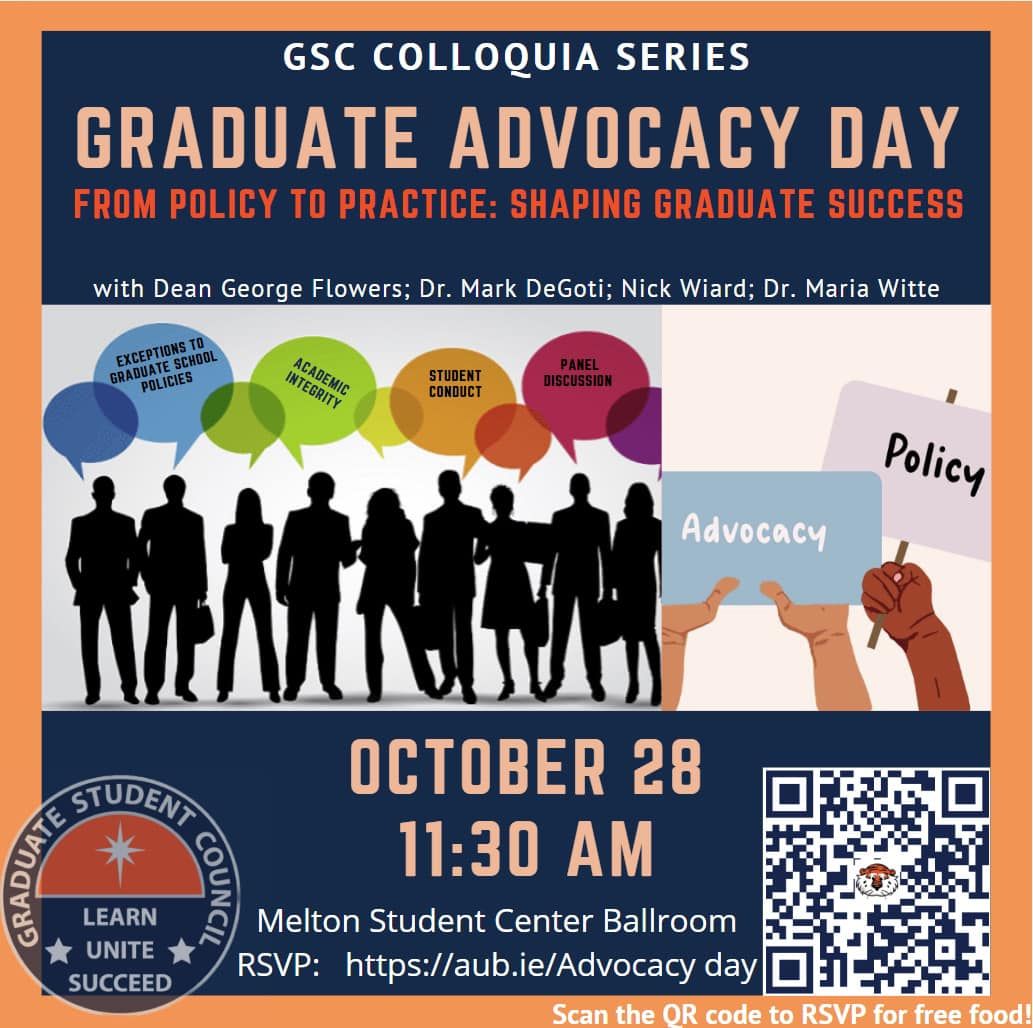 Graduate Advocacy Day Auburn Student Center Ballroom October 28, 2024