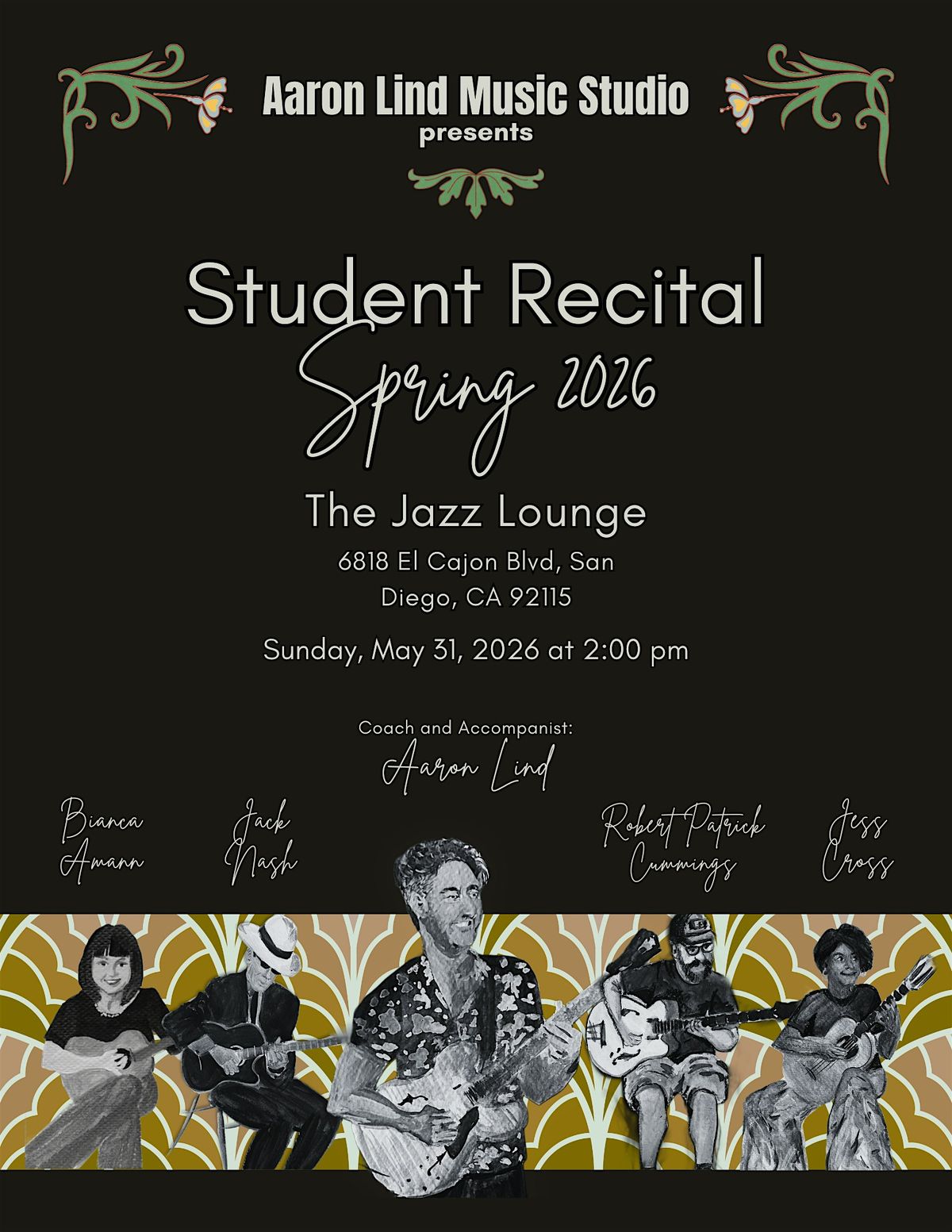 Aaron Lind Music Studio presents a Spring Student Recital