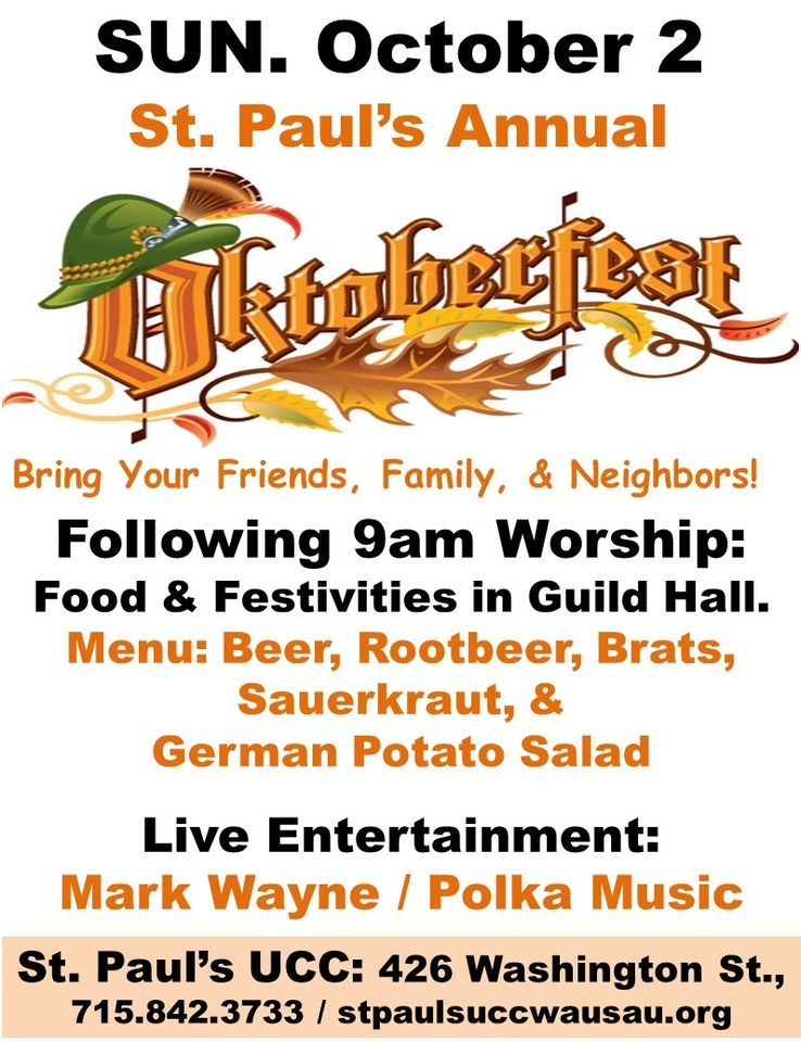 Oktoberfest St Paul's United Church Of Christ, Wausau, WI October 2