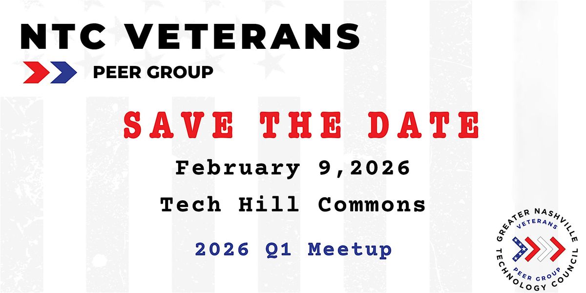 GNTC Veterans Peer Group - Q1 Meetup