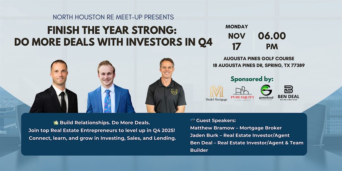 November North Houston Real Estate Meet-up