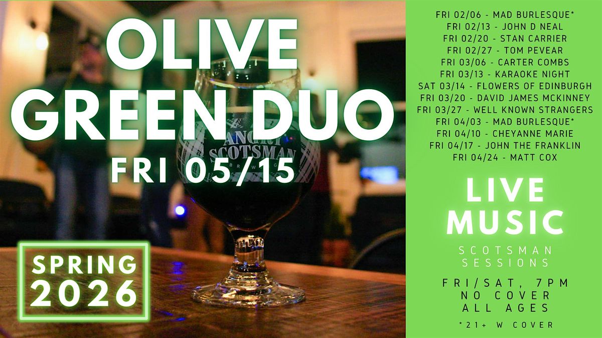 Olive Green Duo Live Performance at Angry Scotsman Brewing