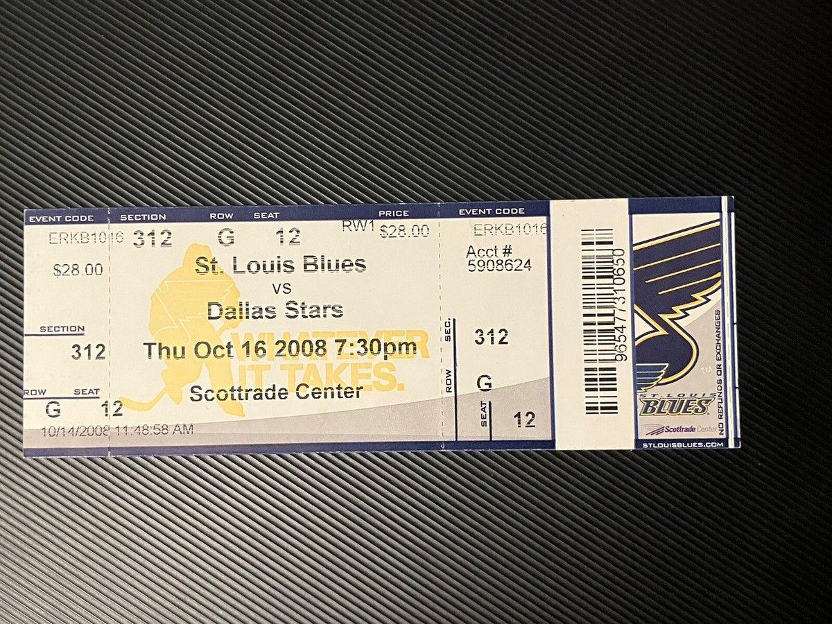 St. Louis Blues at Dallas Stars at American Airlines Center - TX