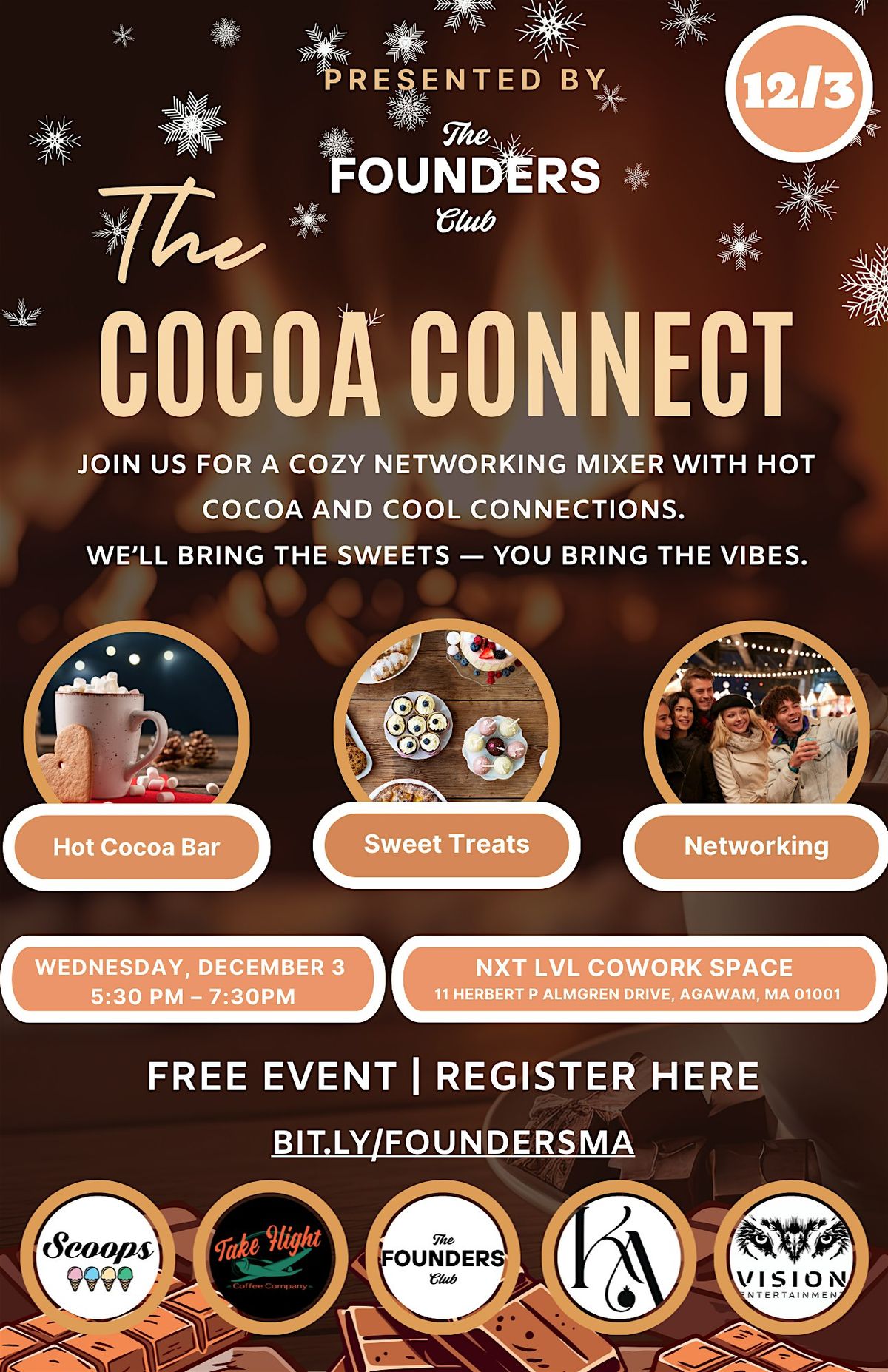 The Cocoa Connect: Luxe Hot Cocoa Social + Winter Networking Mixer