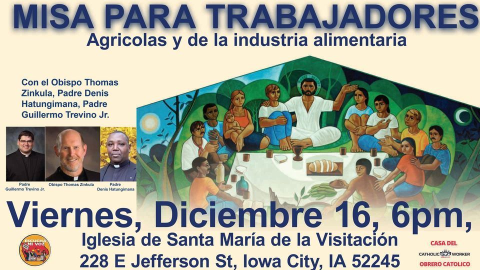 Posada con el Obispo St. Mary of the Visitation Catholic Church, Iowa