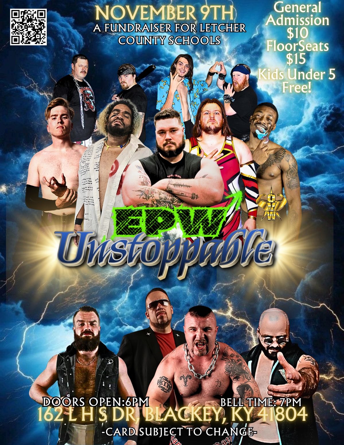 Elevate Pro Wrestling UNSTOPPABLE Letcher Middle School, Whitesburg