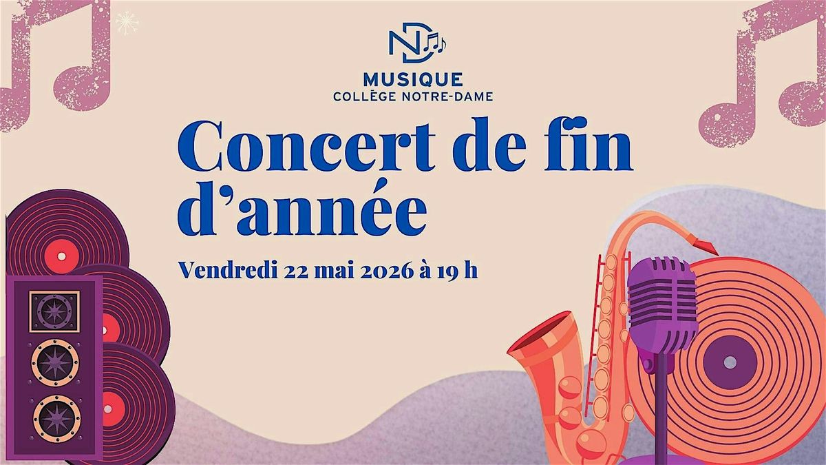 Concert de fin d'ann\u00e9e 2026