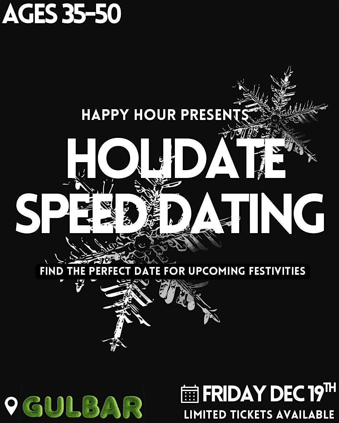 Holidate Speeddating 35-55@ Gulbar (CALGARY)