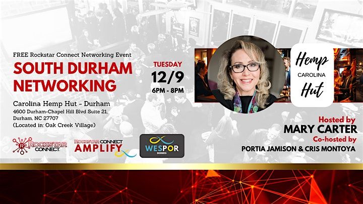 Free South Durham Rockstar Connect Networking Event (December, NC)