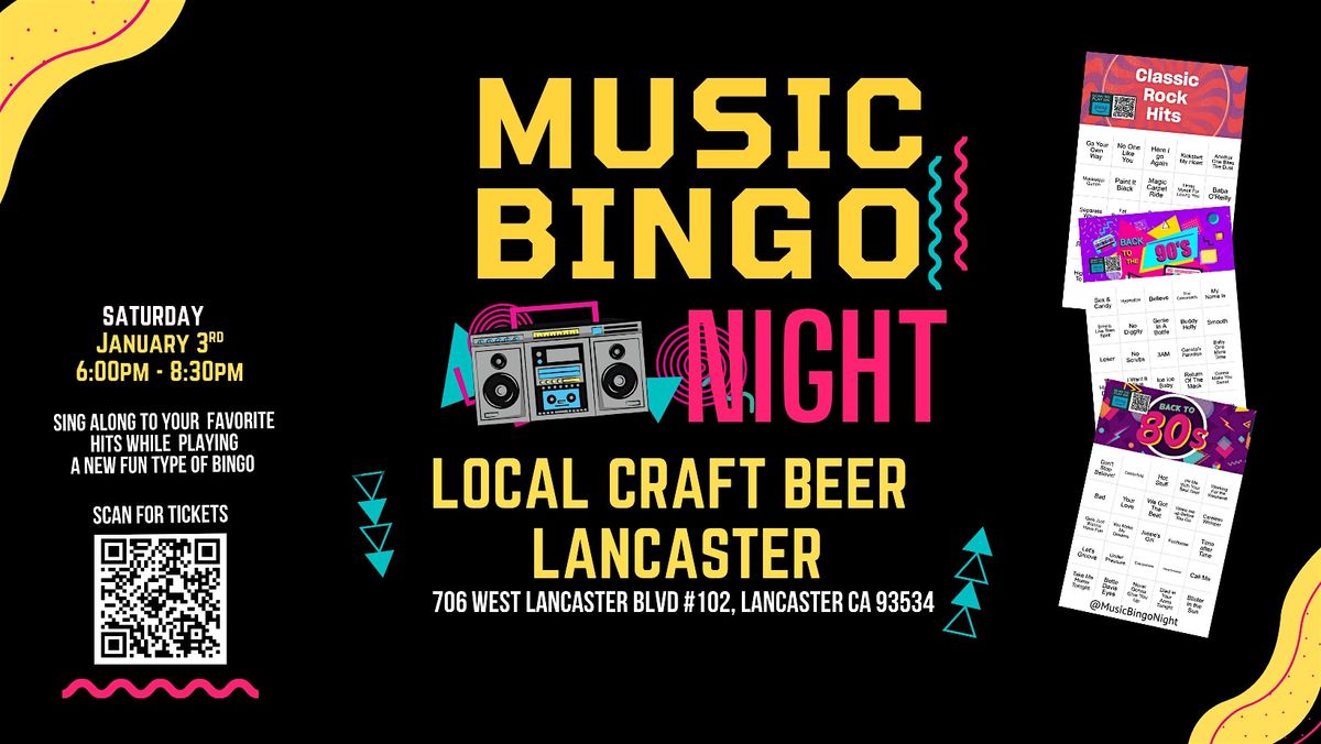 Music Bingo @ Local Craft Beer Lancaster Underground Bowling