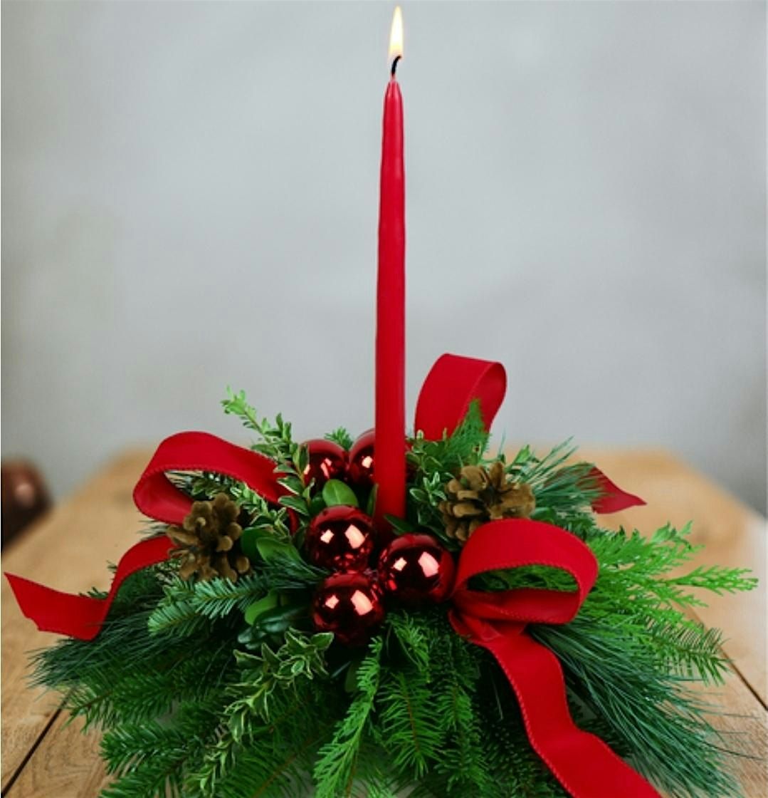 Holiday Centerpiece Making Class with Rachel from The Watering Can