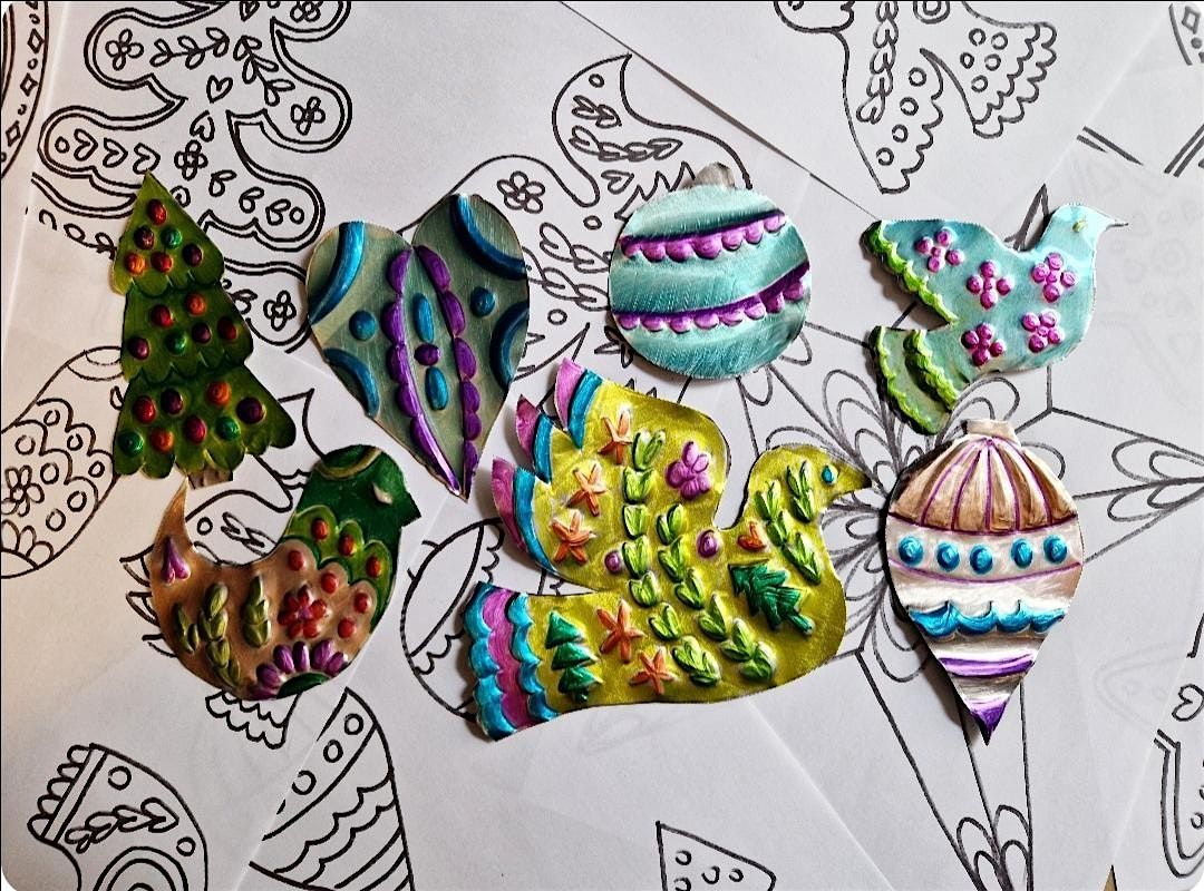 Foil Art Christmas Decorations Workshop