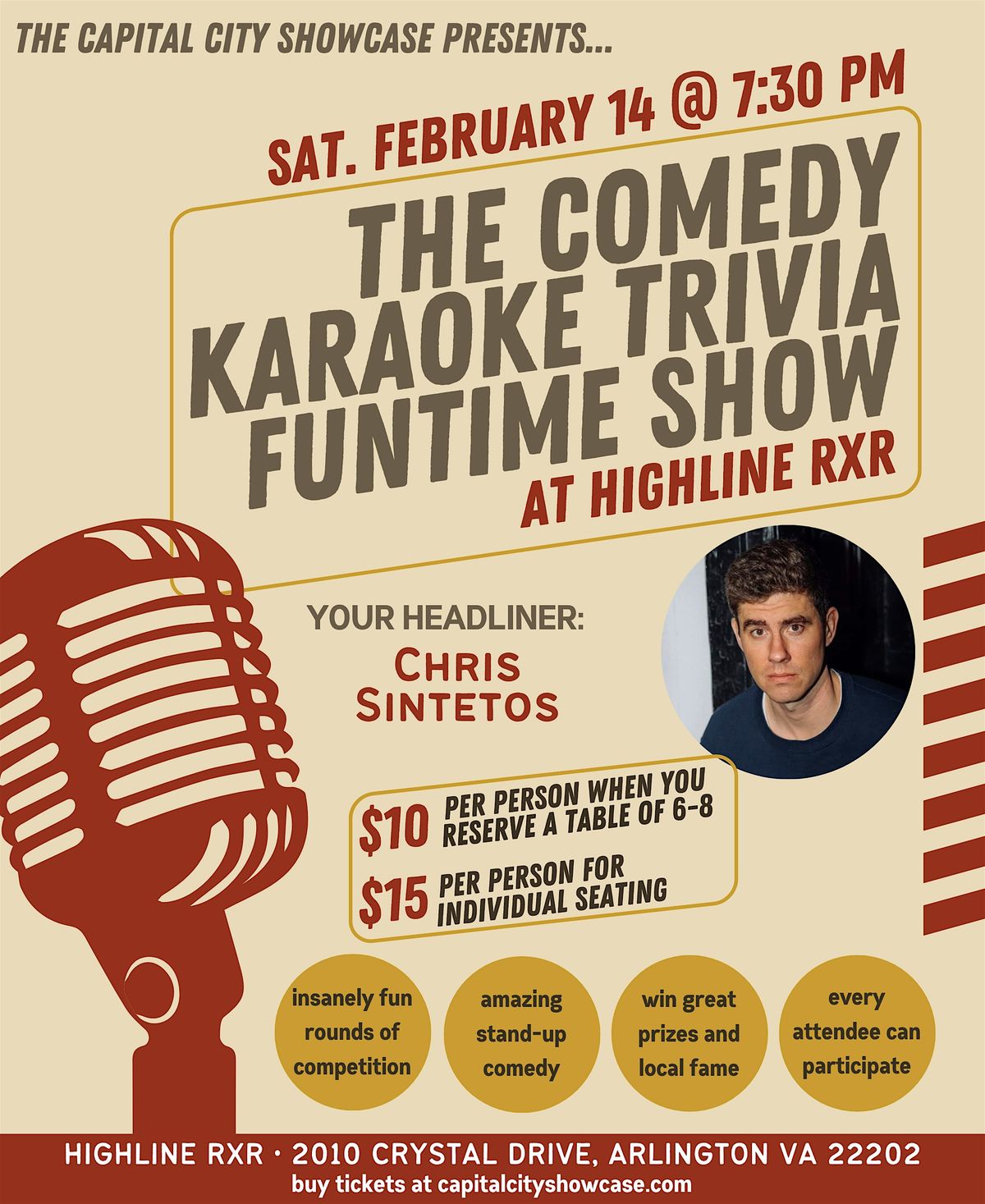 The Comedy Karaoke Trivia Funtime Show with Chris Sintetos