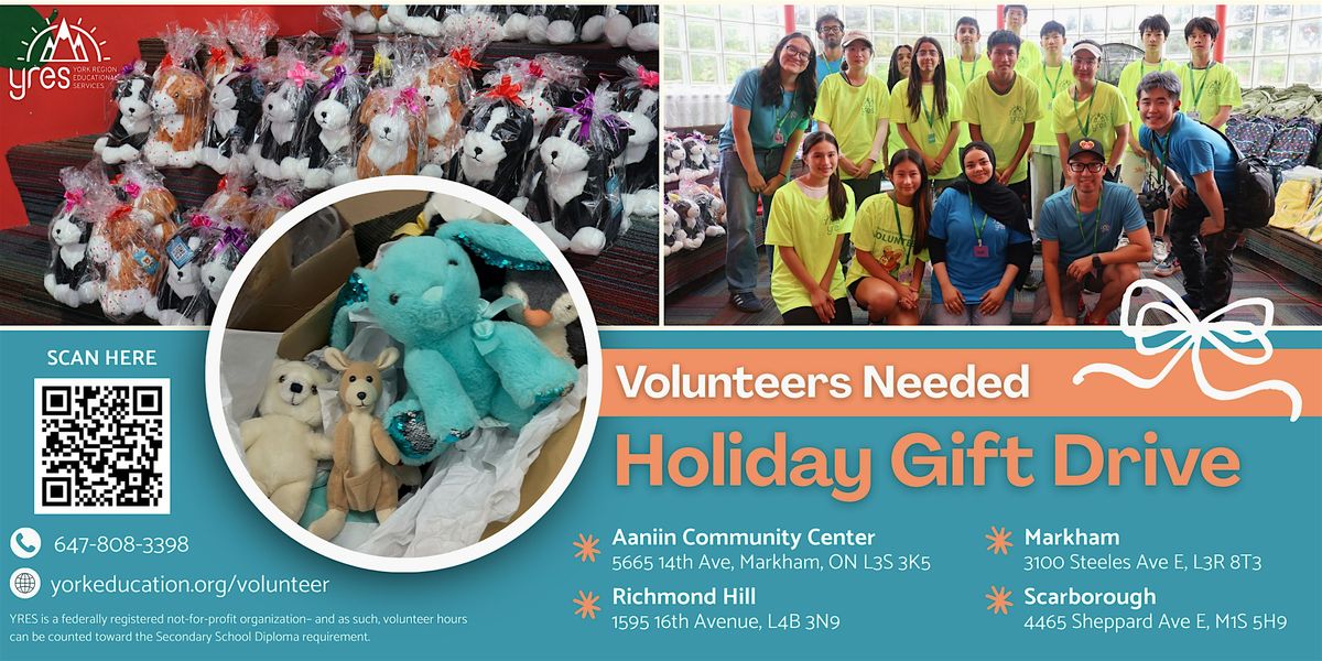 Volunteer at Holiday Gift Drive - Scarborough
