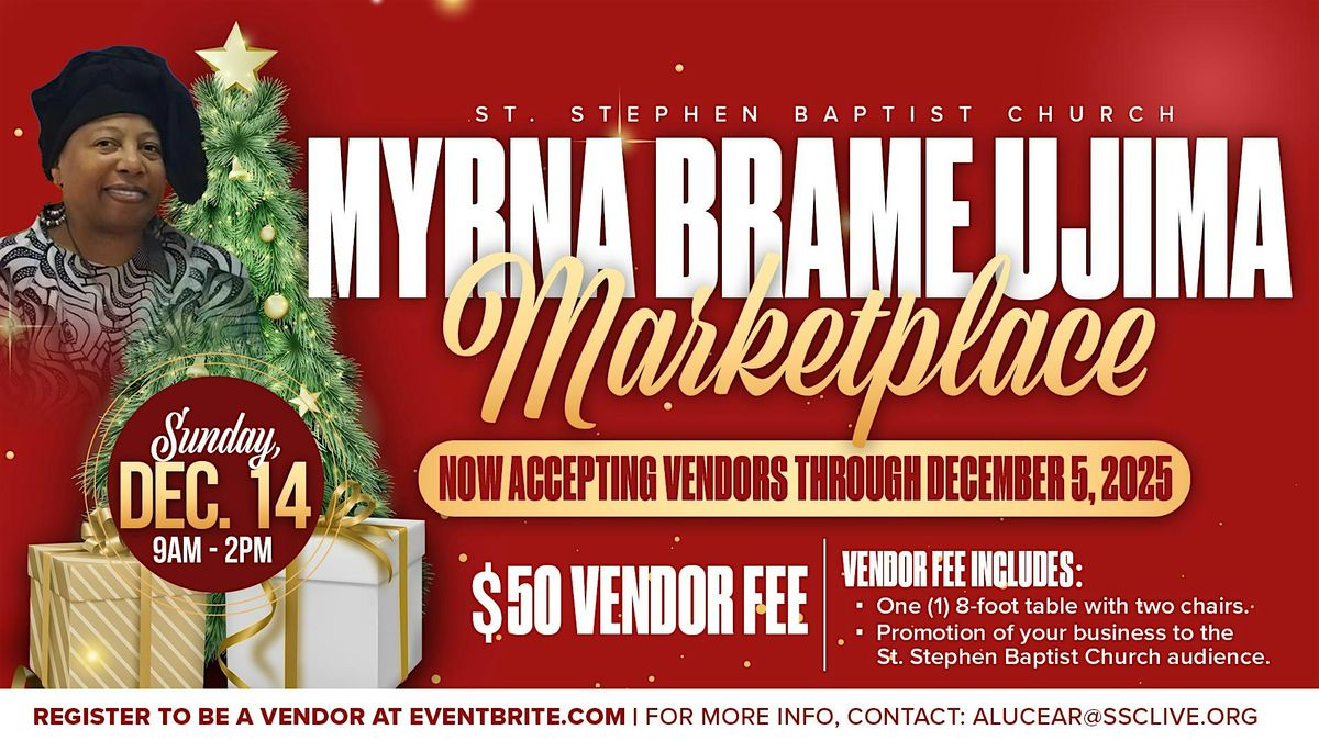 St. Stephen Baptist Church Holiday Marketplace Vendor Registration