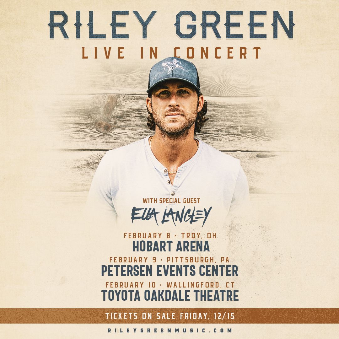 Riley Green at Broadview Stage at Saratoga Performing Arts Center