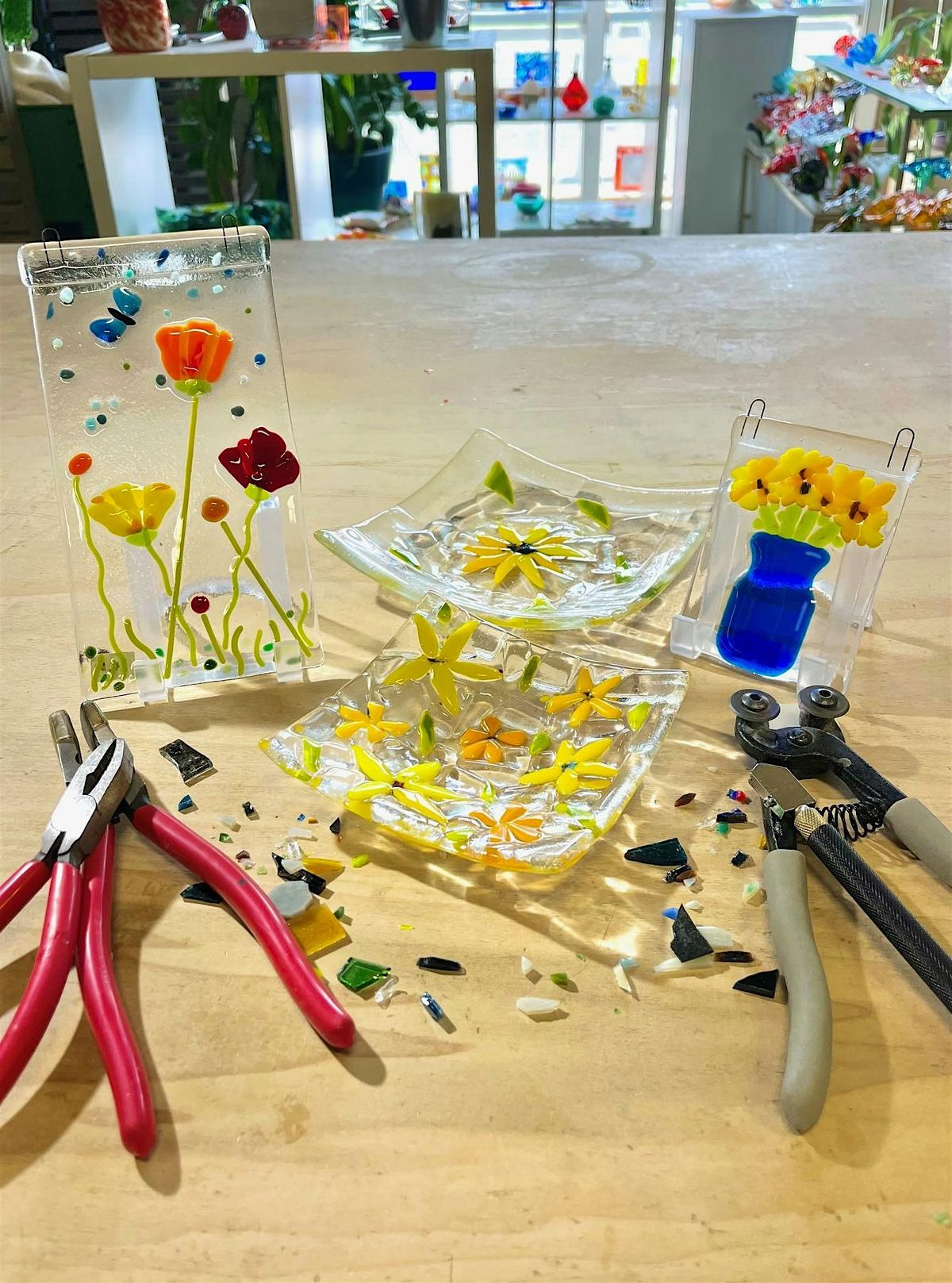 Holiday treats: Slump trays to hold tasty sweets. Plan, cut, edge, design.