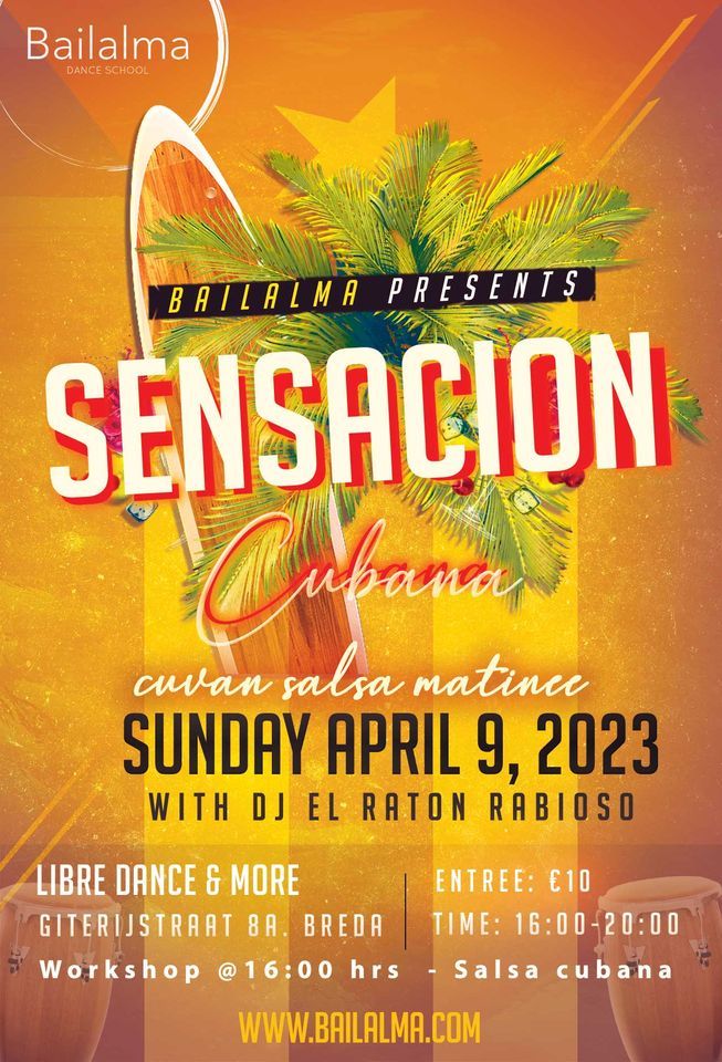 Sensacion Cubana Cubaanse Salsa Matinee 9 April 2023 Libre Dance sensacion-cubana-cubaanse-salsa-matinee-9-april-2023-libre-dance