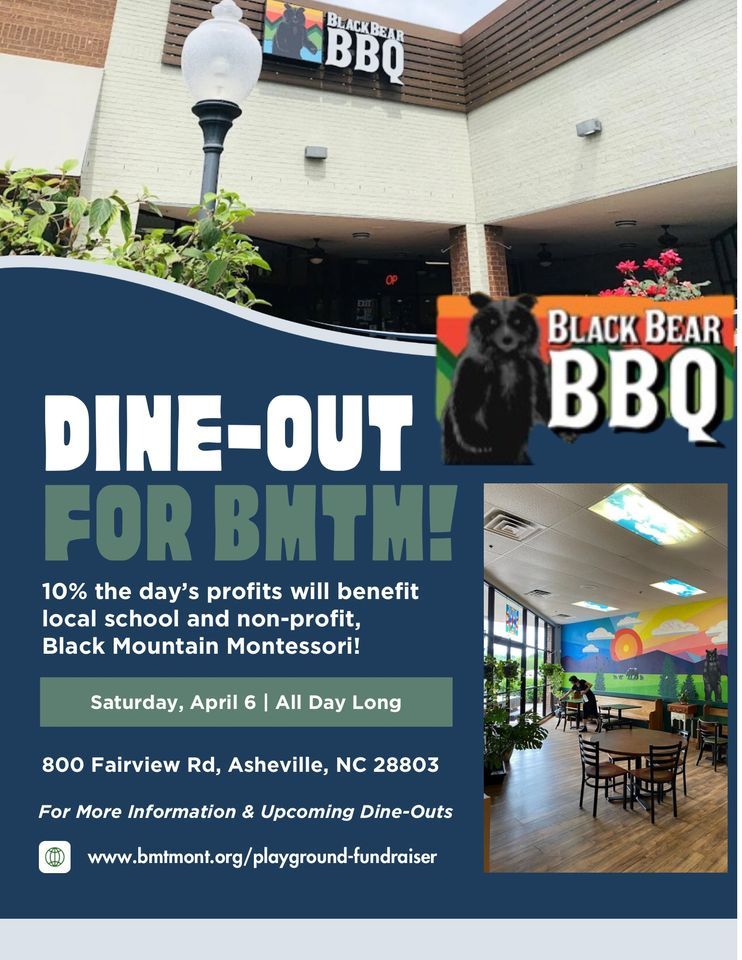 DINE-OUT at Black Bear BBQ for Black Mountain Montessori | Black Bear