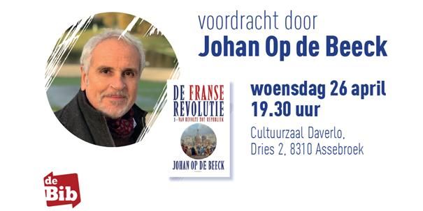 De Franse Revolutie - voordracht door Johan Op de Beeck | Cultuurzaal