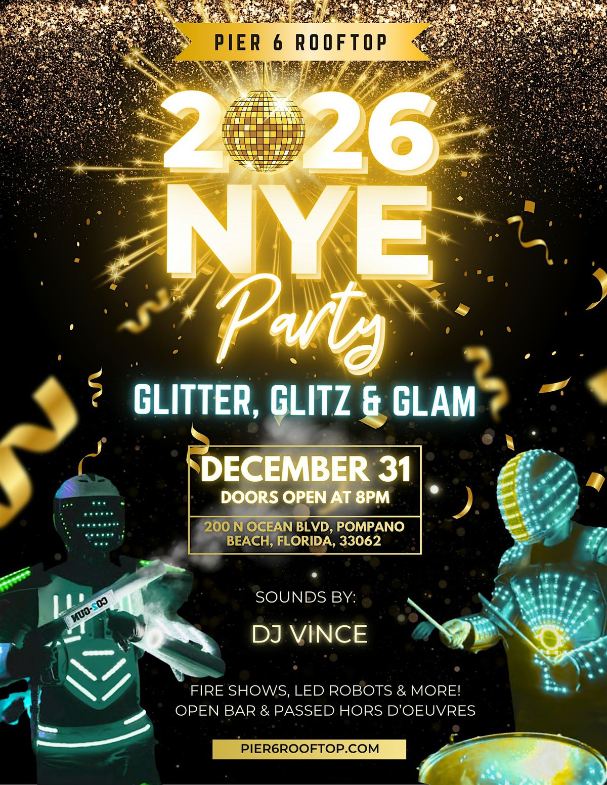 New Years Eve Rooftop Party - GLITTER, GLITZ & GLAM