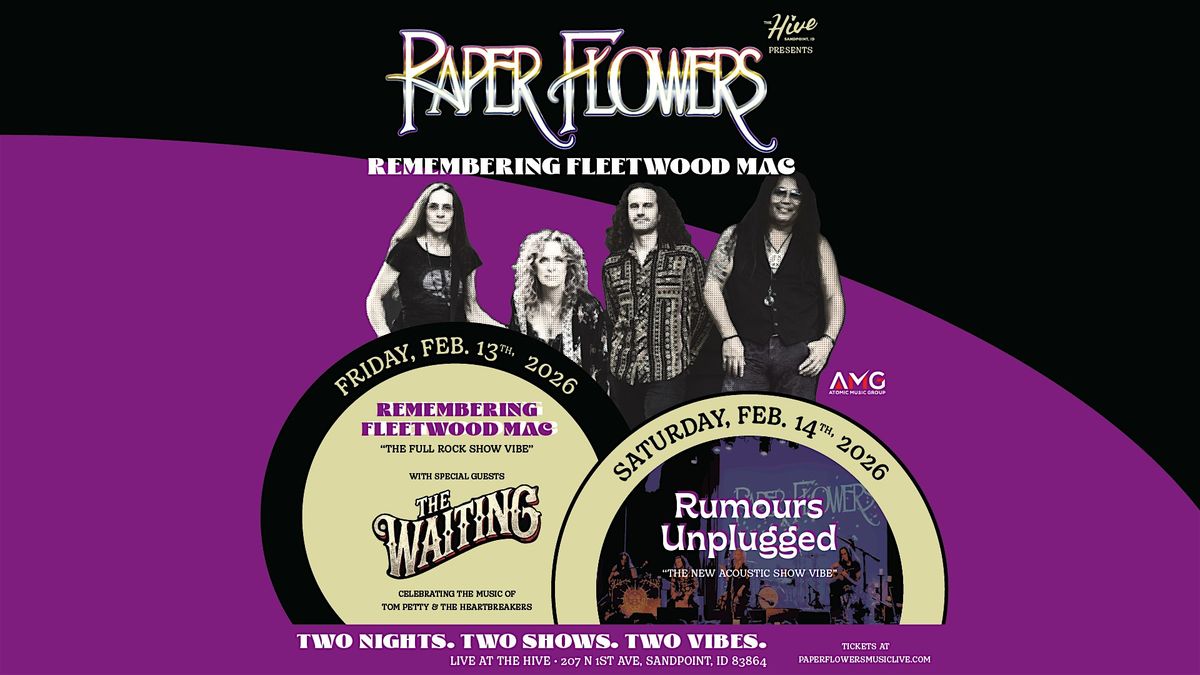 Paper Flowers "Rumours Unplugged" - Valentine's Day - Fully Seated Show