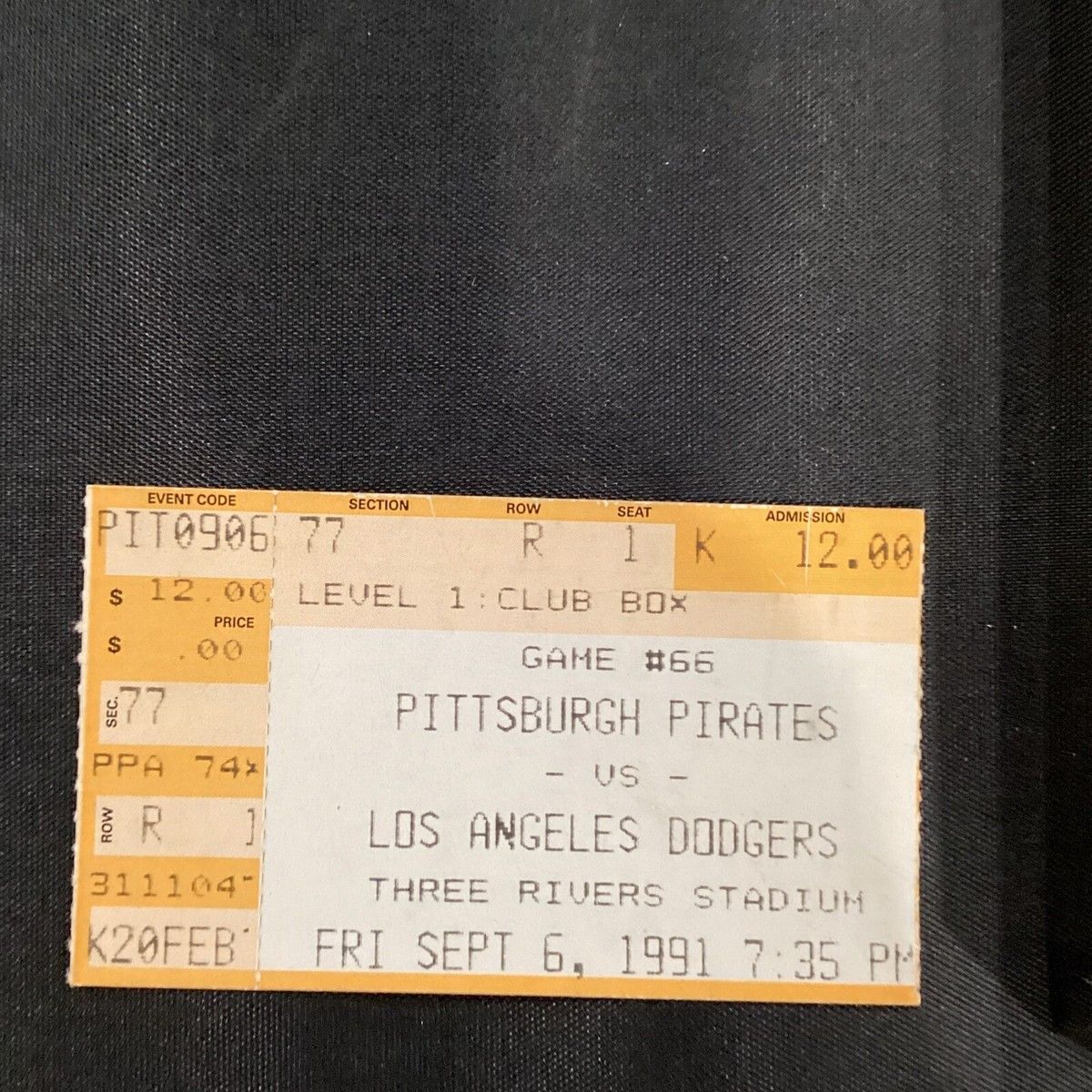 Los Angeles Dodgers at Pittsburgh Pirates Tickets