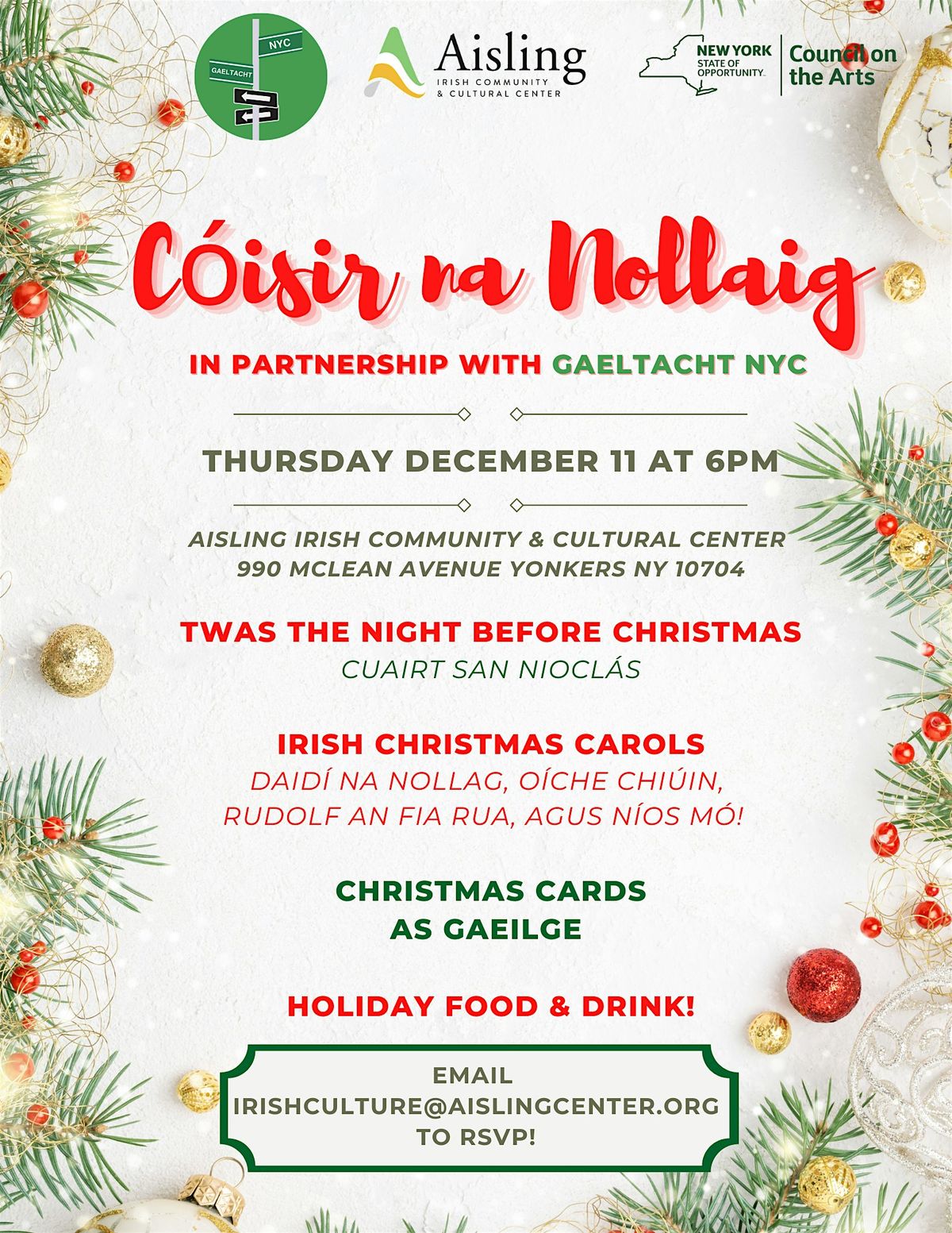 C\u00f3isir na Nollaig - Pop Up Gaeltacht