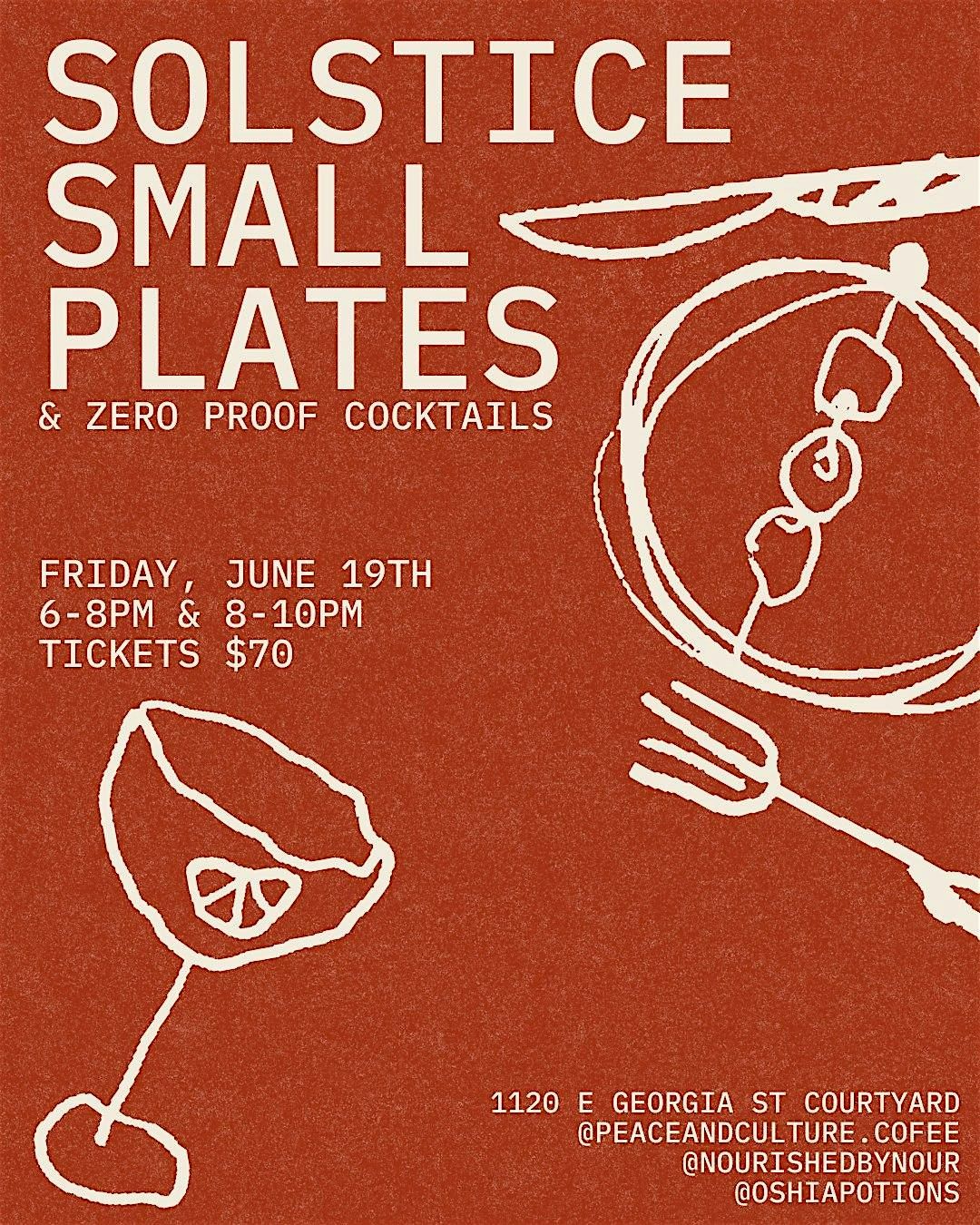 Summer Solstice Small Plates & Drink Pairing