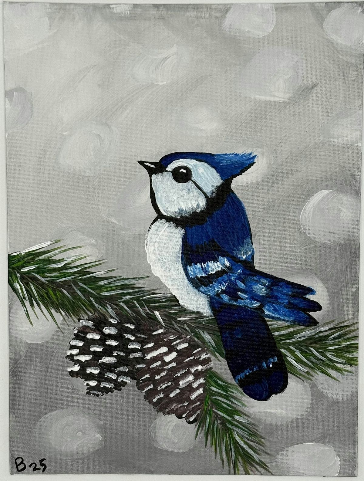 Winter Bird Paint and Sip