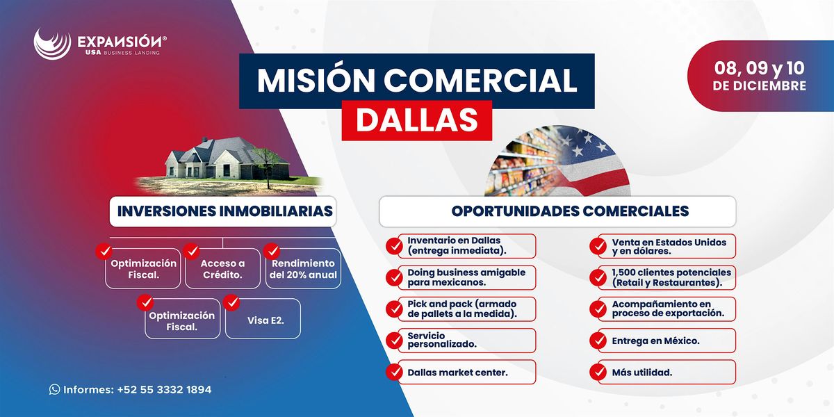MISI\u00d3N COMERCIAL A DALLAS