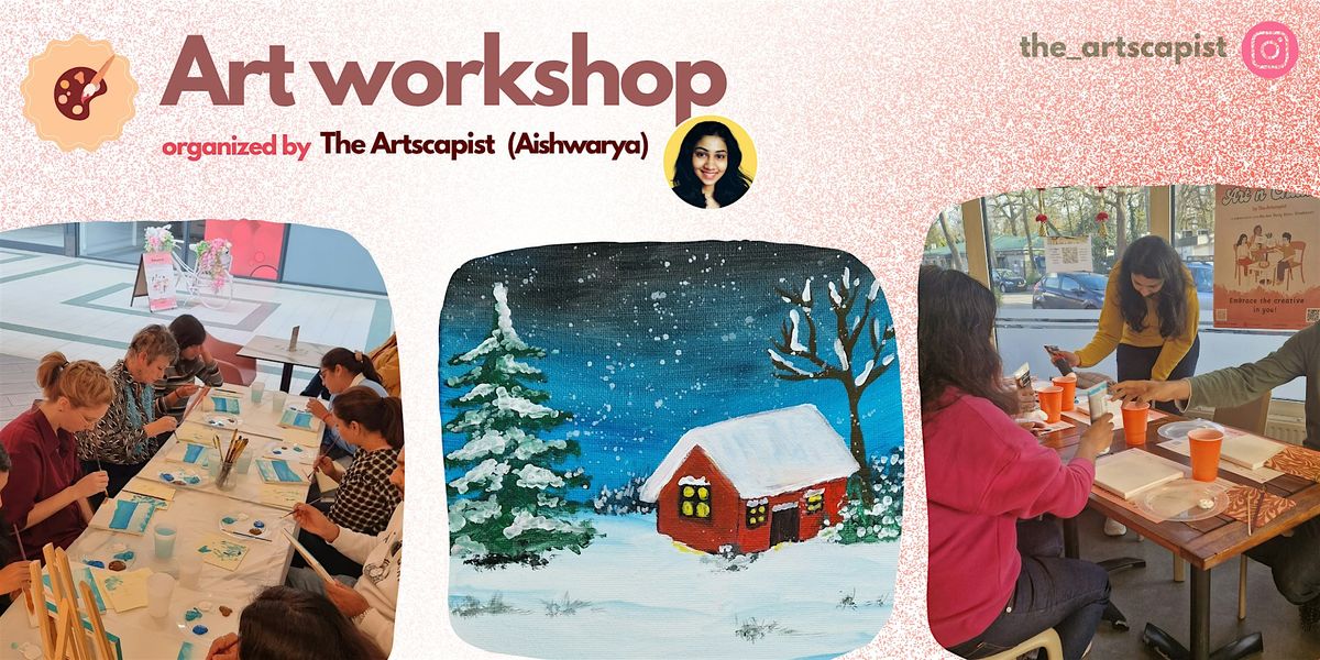 Acrylic painting workshop at Strijp-S Eindhoven | A snowy night