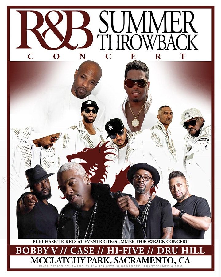Summer R&B Throwback Concert McClatchy Park, Sacramento, CA August