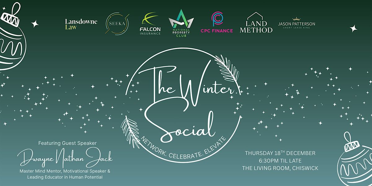 The Winter Social with Guest Speaker Dwayne Nathan Jack