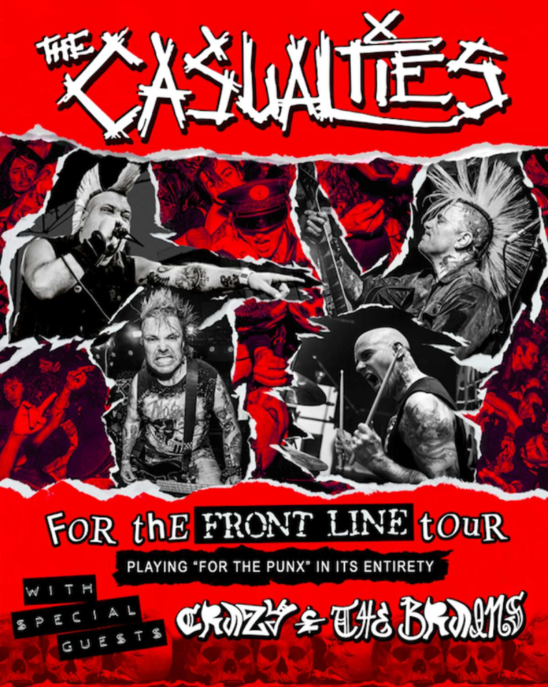 The Casualties with Crazy & The Brains at Phantom Power