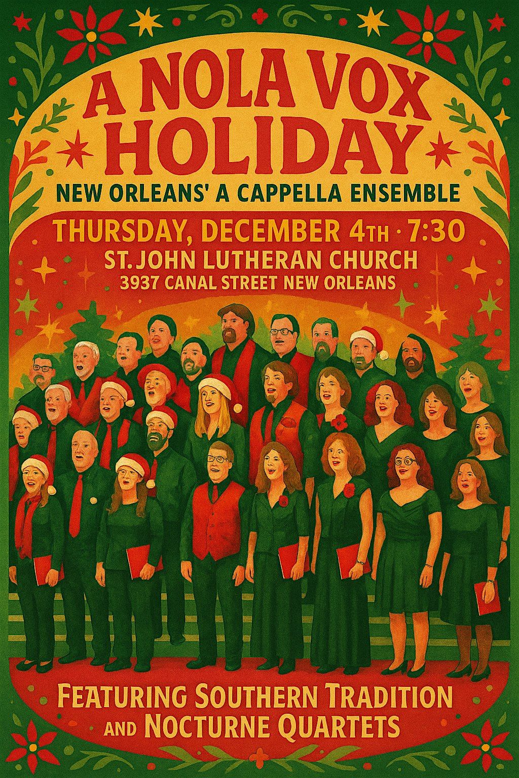 A NOLA Vox Holiday: A Beloved A Cappella Tradition of Harmony and Cheer